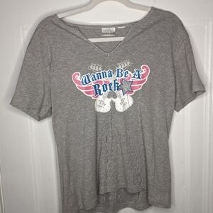 Fashion Bug Rock Start Baby Tee Woman's XL